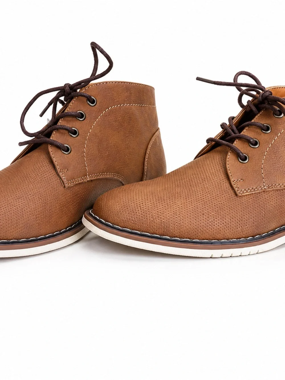 Steve Madden Blasoir Kids Dress Chukka Boots Boys Size 5 Brown Lace-Up Shoes